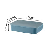 Colorful Plastic Organizers Storage Box With Lid For Toys Underwear Sock Jewelry Lipstick Container Stackable Baskets Bins