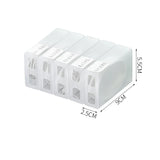 3041 Data Cable Storage Box Desktop Small Box Charger U Disk Drawer Grid Office Good Room Artifact