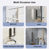 Door Behind Hooks Storage Wall Hanging Bag Clothes Hanger Hook Punch-free Hanger Bedroom Organizer Bathroom Kitchen Accessory