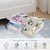 Hat Storage Box with Clear WindowFoldable Organizer for Accessories hat dust ProofStorage Box Large Capacity Stackable