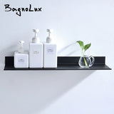 Matt Black Wall Shelf 30-50cm Modern Bathroom Accessories Kitchen Shower Bath Storage Rack Wholesale Promotion
