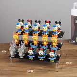 Acrylic Riser Display Stand Perfume Organizer Shelves for Amiibo Funko Figures Toys Cupcake Desserts Collection Cosmetic Jewelry