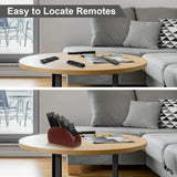 5 Compartments Remote Control Box Living Room Desktop Storage Box PU Leather Air Conditioner TV Remote Control Bracket Storage
