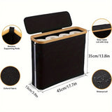 Toilet Paper Storage Basket with Transparent Window and Lid Paper Toys Laundry Storage Organizers for Bathroom Accessories
