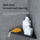 Bathroom Shelf Corner Shower Shelf No Drilling 304 Stainless Steel Corner Organizer Storage Heavy-Duty Hollow Shampoo Rack
