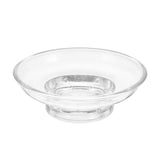 Frosted Glass Soap Dish Round clear Bathroom Replacement Soap Holder Bathroom Vanities Soaps holder multiuse Kitchen Sinks rack