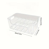 1pc Clear Plastic Seasoning Storage Box with Adjustable Divider | Versatile Kitchen Organizer for Spices, Snacks and Small Items