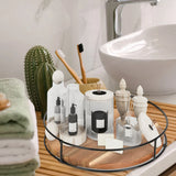 360 Degree Rotating Lazy Susan Turntable Versatile Condiment Organizer Round Wooden for Home Kitchen Pantry