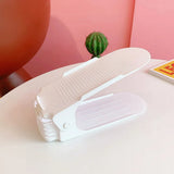 6/100Pcs Durable Adjustable Shoe Organizer Footwear Support Slot Space Saving Cabinet Closet Stand Shoes Storage Rack Shoebox