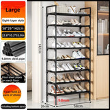 Shoe rack at the entrance of the house, multi-level indoor dormitory entrance door shoe cabinet, multi-functional storage rack