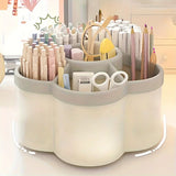 1PC 360° Rotating Pen Holder Cute Large Capacity Multifunctional Desktop Stationery Storage Organizer