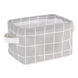 1pc Cotton Linen Fabric Waterproof Desktop Sundries Basket Storage Box Cosmetic Toy Organizer Underwear Socks Clothes Storagebag