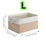 Large Capacity Clothing Sorting Box with Rope HandleCartoon Folding Linen Storage Basket for Toys Underwear Socks Organizer