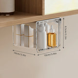 Transparent Drawer Storage Box Pull-Out Under Mirror Cabinet Oragnizer Case Bathroom Cotton Stick Makeup Holder