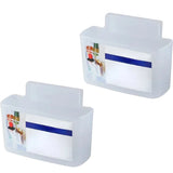 2Pcs Sliced Cheese Holder for Fridge, Refrigerator Side Door Organizer, Hanging Storage for Kitchen, Storing Seasoning Box