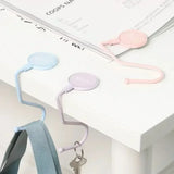 Cute Morandi Bag Hook Heavy Table Purse Bag Hook Travel Handbag Table Side Durable Bag Hanger Office Desk Organizer