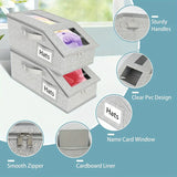 Hat Storage Box with Clear WindowFoldable Organizer for Accessories hat dust ProofStorage Box Large Capacity Stackable