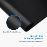 Black Cat Illustration Mouse Pad Small Office Table Mats Computer Accessories Washable Non-slip Rubber with Precision Lock Edge