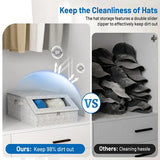 Hat Storage Box with Clear WindowFoldable Organizer for Accessories hat dust ProofStorage Box Large Capacity Stackable