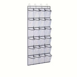 14/24/40 Grids Over The Door Shoe RackMesh Pockets Hanging Shoe Organizer For Closet Hanging Shoe Rack Holder
