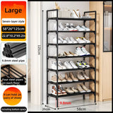 Shoe rack at the entrance of the house, multi-level indoor dormitory entrance door shoe cabinet, multi-functional storage rack