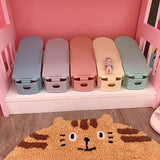 6/100Pcs Durable Adjustable Shoe Organizer Footwear Support Slot Space Saving Cabinet Closet Stand Shoes Storage Rack Shoebox