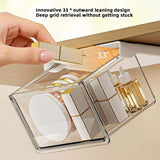 Transparent Drawer Storage Box Pull-Out Under Mirror Cabinet Oragnizer Case Bathroom Cotton Stick Makeup Holder