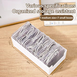 1Set Desk Storage Data Cable Storage Box Cable Organizer Bag Power Charging Cable Management Jewelry Practical Storage New