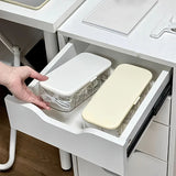 Transparent Desktop Cable Organizer Box with Lid Cord & Charger Storage Solution,No Power Needed,Compact Design for Home Storage