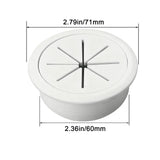 50mm 60mm Cable Grommet Desk Cord Hole Cover, Wire Outlet Port Threading Box Cover for Office Table Countertop Cable Management