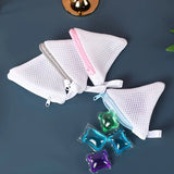 2pcs Laundry Sock & Small Item Storage Bags with Zipper Closure Laundry Bag with Corner Design,Compatible with Laundry Detergent
