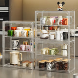 Transparent Acrylic Makeup Organizer Dustproof Storage Box Perfume Skincare Display Case Blind Box Figurine Organizer Shelf