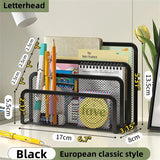 Desk Mail Organizer Small File Holders Letter Organizer Metal Mesh Document/Filing/Folders/Paper Organizer for Desktop