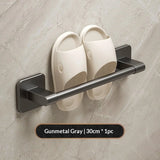 Bathroom Slipper Rack, No-Drill Wall-Mounted Draining Storage Hanging Rack for Toilet Door, Shoe Storage Organizer.