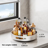 360° Rotating Kitchen Spice Rack Carbon Steel Lazy Susan Turntable Organizer for Pantry Cabinet Countertop
