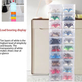 12 Piece Transparent Shoe Box Stackable Shoe Box Storage Plastic Shoe Box Dustproof Sports Shoe Box, Optional Specifications