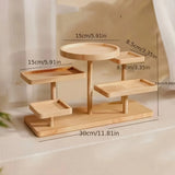 Wooden display rack with storage rack - Multi-layer storage box for jewelry.superior plants - for jewelry bead display