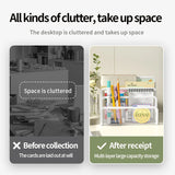 Desk Mail Organizer Small File Holders Letter Organizer Metal Mesh Document/Filing/Folders/Paper Organizer for Desktop