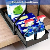 2026 Best-Selling Model -Layer Pull-Out Storage Rack for Kitchen, Office Desk, Bathroom Under-Sink Storage Rack
