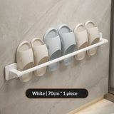 Bathroom Slipper Rack, No-Drill Wall-Mounted Draining Storage Hanging Rack for Toilet Door, Shoe Storage Organizer.