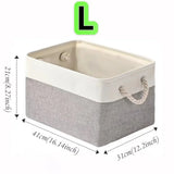Large Capacity Clothing Sorting Box with Rope HandleCartoon Folding Linen Storage Basket for Toys Underwear Socks Organizer
