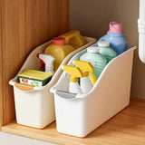 8 styles Plastic Under Sink Organizer with Wheels, Bottle Organization Bins Kitchen Cabinet Organizers Plastic Basket for Under