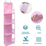 4Layer Storage Bag Foldable Hanging Organizers for Bathroom Behind Door Snacks Toys Clothes Storage Accessories Closet Organizer