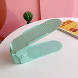 6/100Pcs Durable Adjustable Shoe Organizer Footwear Support Slot Space Saving Cabinet Closet Stand Shoes Storage Rack Shoebox