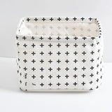 1pc Cotton Linen Fabric Waterproof Desktop Sundries Basket Storage Box Cosmetic Toy Organizer Underwear Socks Clothes Storagebag