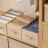 Washable Wardrobe Clothes Organizer Foldable Closet Divider Underwear Drawer Mesh Separation Box for T-shirt,Legging,So