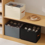 Multiple Lattices Shoes Storage Box Foldable Separated Shoes Box Large Capacity With Handle Shoe Dispenser Shoes Organizer