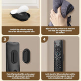 6 Pack Magnetic Remote Control Holder Wall Mount Soft Silicone Remote Control Caddy with Strong Adhesive Remote Holder