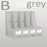 1 pcs, thickened file rack, file frame, quadruple file seat, simple data basket, shelf, file basket, office use, student use
