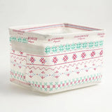 1pc Cotton Linen Fabric Waterproof Desktop Sundries Basket Storage Box Cosmetic Toy Organizer Underwear Socks Clothes Storagebag